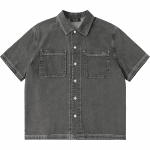 dime shirt short sleeves stonewash bottom up (washed black)