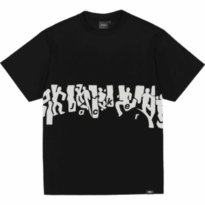 jacker tee shirt dyed mirror maze garment (black)