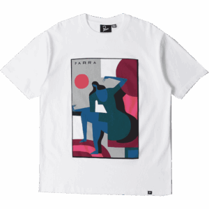 parra tee shirt ball to the face (white)