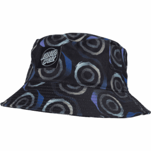 santa cruz hat bucket bob vertigo haze (black)