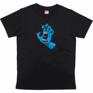 santa cruz tee shirt kids screaming hand (black)