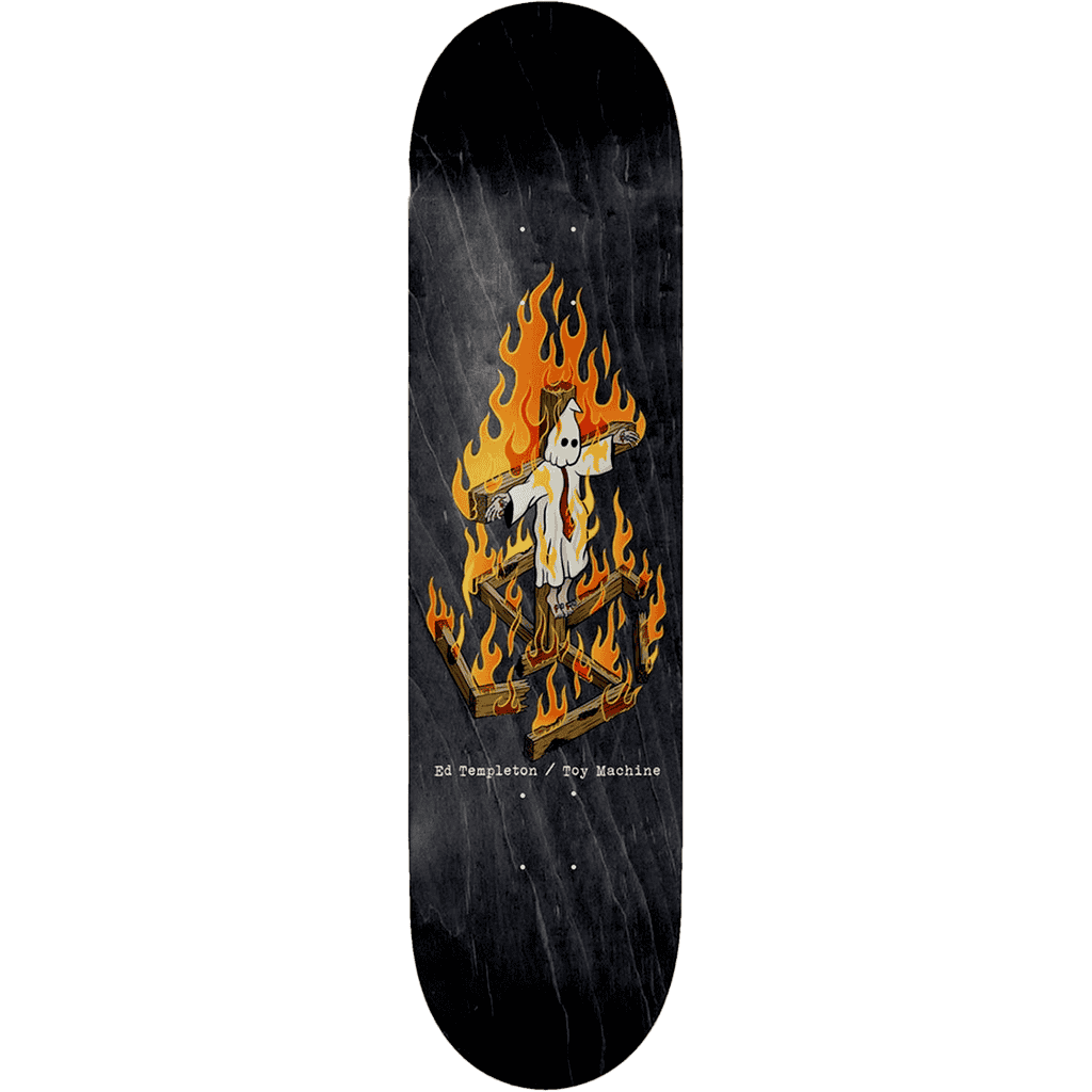 toy machine board charred cross ed templeton (black) 8.25 toy machine board charred cross ed templeton (black) 8.25