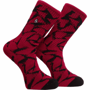 volcom socks print mixer (red)
