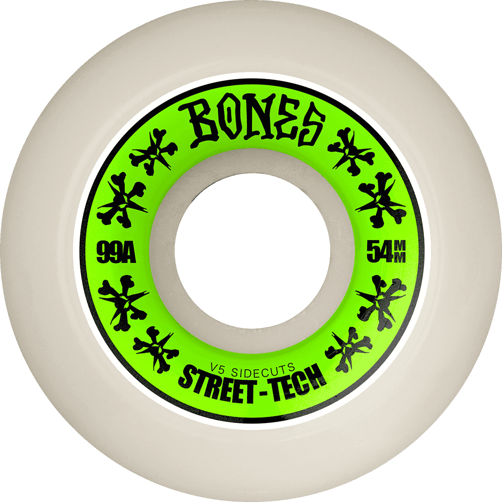 Skateboard Kolečka Bones OG V5 100's 53 mm Modrobílé