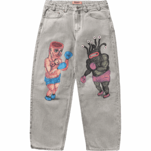 butter goods pants daniel johnston denim boxing (washed grey)