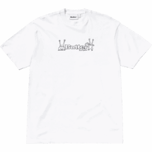 butter goods tee shirt daniel johnston frog logo (white)