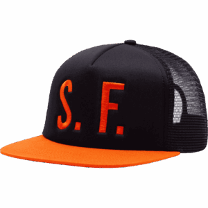 gx1000 cap trucker sf (black/orange)