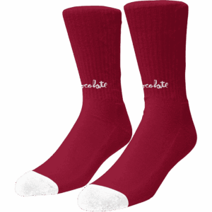 chococate socks lost chunk (red)