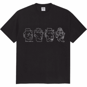 polar tee shirt contrast 8 heads (black/white)
