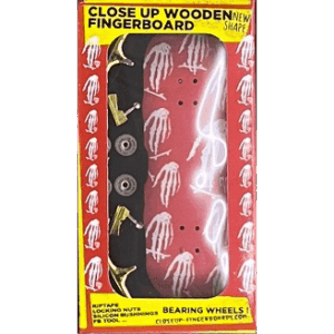 close up fingerboard hand mozaic (red)