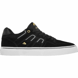 emerica shoes g6 tilt vulc (black/white/gold)