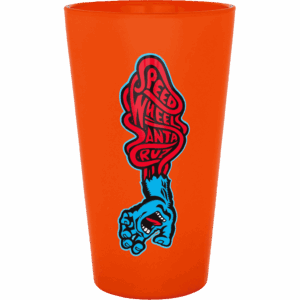 oj glass santa cruz speed wheels screaming hand pint (orange)