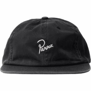 parra cap 6 panel signature (black)