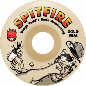 spitfire wheels f4 classic rude awakening diego todd 99a 53.5mm