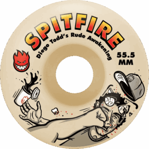 spitfire wheels f4 classic rude awakening diego todd 99a 55.5mm