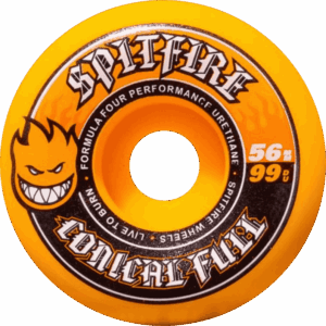 spitfire wheels formula four conical full (orange) 99a 56mm
