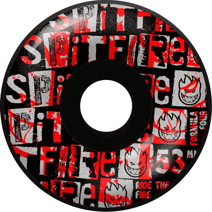 spitfire wheels formula four radial ransom (black) 99a 53mm spitfire wheels formula four radial ransom (black) 99a 53mm