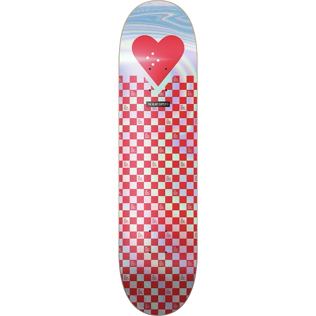 the heart supply board r7 checkerboards (foil red) 8.25 the heart supply board r7 checkerboards (foil red) 8.25