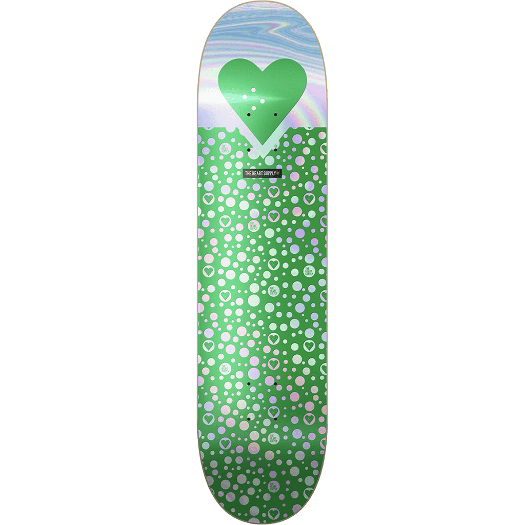 the heart supply board polkahearts (foil green) 8 the heart supply board polkahearts (foil green) 8