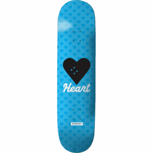 the heart supply board r7 vertical flow (neon blue) 8.25