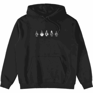 volcom sweatshirt hood watanite po (black)
