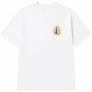 volcom tee shirt double fantasy (white)