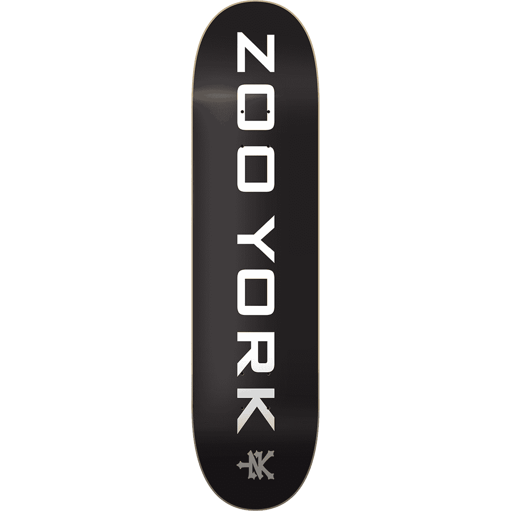zoo york board og logo block (black/white/grey) 7.75 zoo york board og logo block (black/white/grey) 7.75