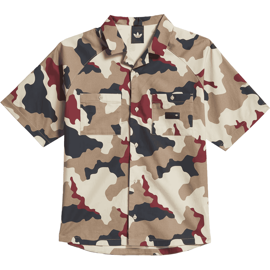 adidas shirt short sleeves fs+ (khaki/aurora ink/shadow red)