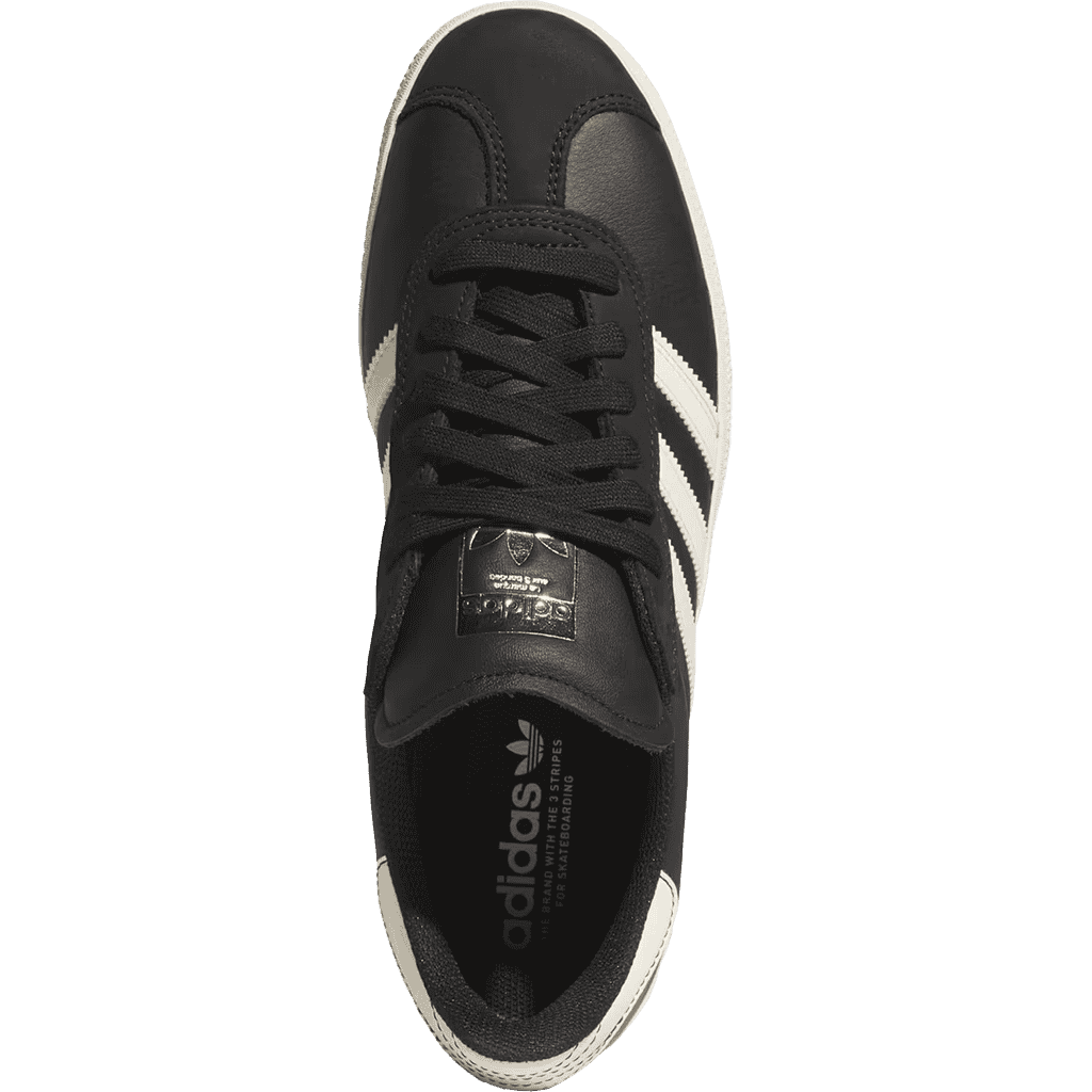 adidas shoes gazelle adv (core black/cream white/gold metallic)