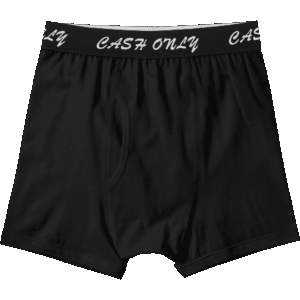 cash only boxer briefs (black)