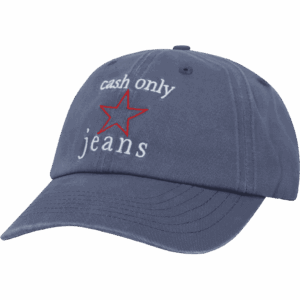 cash only cap 6 panel star (washed blue)