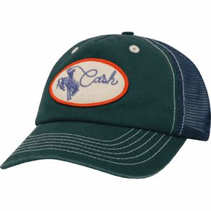 cash only cap trucker rodeo (green/navy)