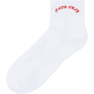 cash only socks ankle (white)