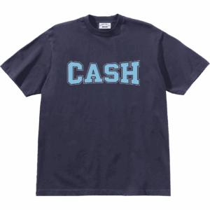 cash only tee shirt campus (washed navy)
