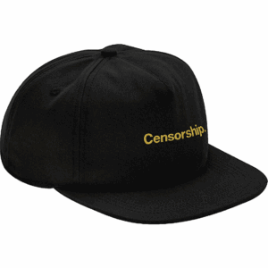 censorship cap 6 panel woodmark