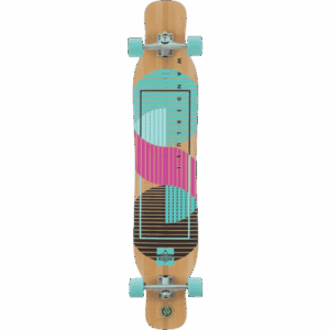 dusters longboard wanderlust (teal/purple) 47×9.5