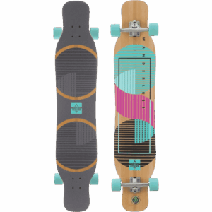 dusters longboard wanderlust (teal/purple) 47×9.5