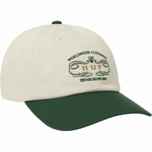 huf cap 6 panel worldwide clothiers (forest green)