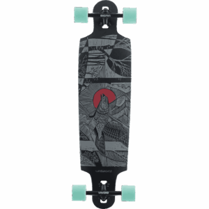 landyachtz longboard drop cat 38 seeker (black) 38.6×9.9