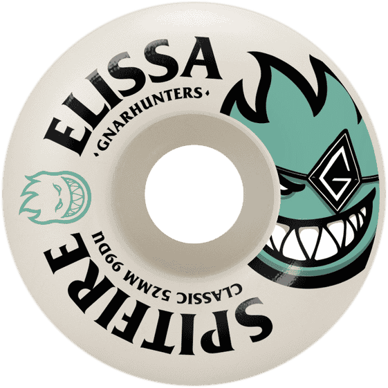 spitfire wheels gnarhunter classic elissa steamer 99a 52mm spitfire wheels gnarhunter classic elissa steamer 99a 52mm