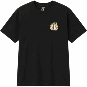 volcom tee shirt double fantasy (black)