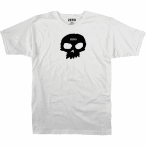 zero tee shirt single skull (white/black)