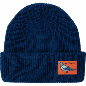 antihero beanie lil pigeon (navy/orange)