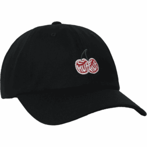 huf cap 6 panel curved visor cherries (black)
