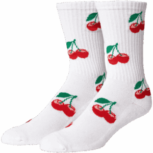 huf socks cherry bomb crew (white)