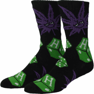 huf socks dice buddy (black)