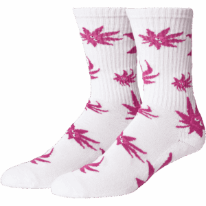 huf socks green buddy exhale (white)