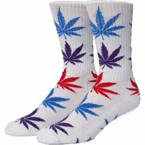 huf socks plantlife repeat (white)