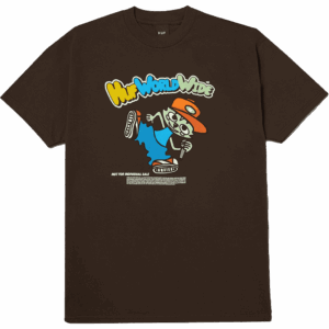 huf tee shirt chop kick block (bison)
