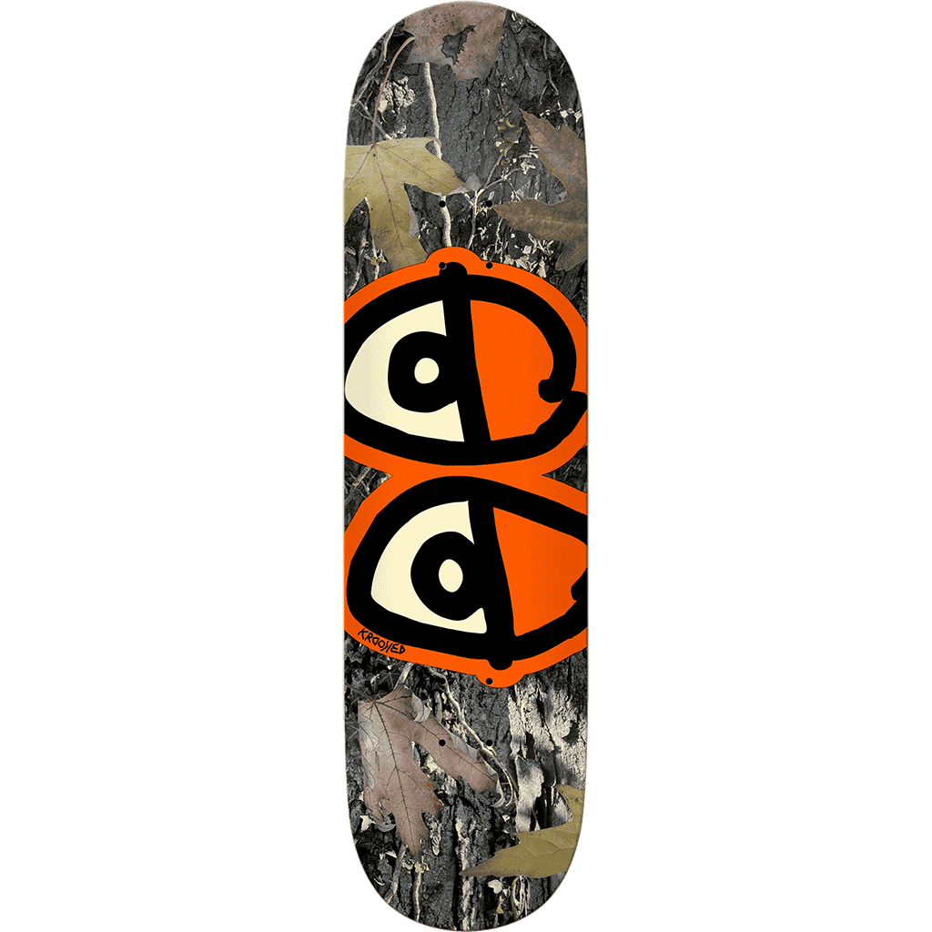 krooked board eyes (camo/orange) 8.25 krooked board eyes (camo/orange) 8.25